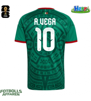 Mexiko Alexis Vega #10 Hemmatröja VM 2026 Kortärmad